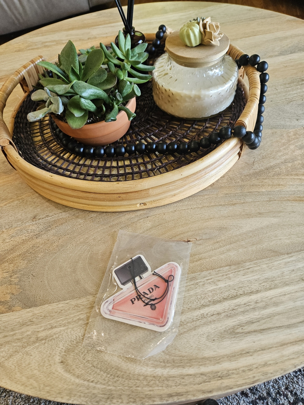 Prada Milano Pink Triangle Bottle Air Freshener - Picture 2 of 4
